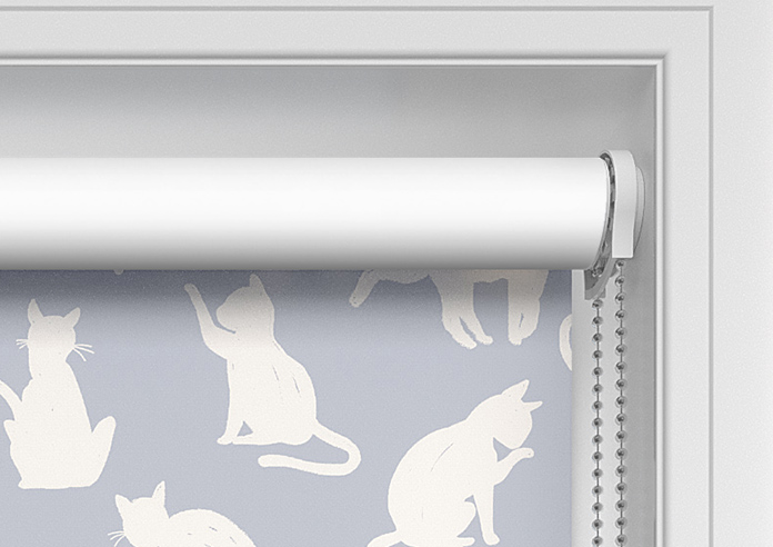 Curious Cats, Blue - Twist&Fit Roller Blind - Image 11